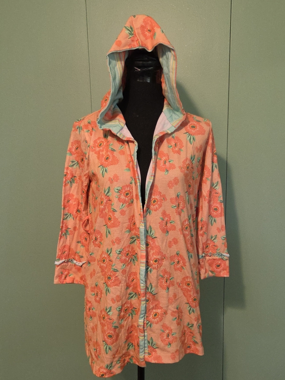 Matilda Jane Girls Floral Hooded Sleep Pajama Robe Size M 8-10